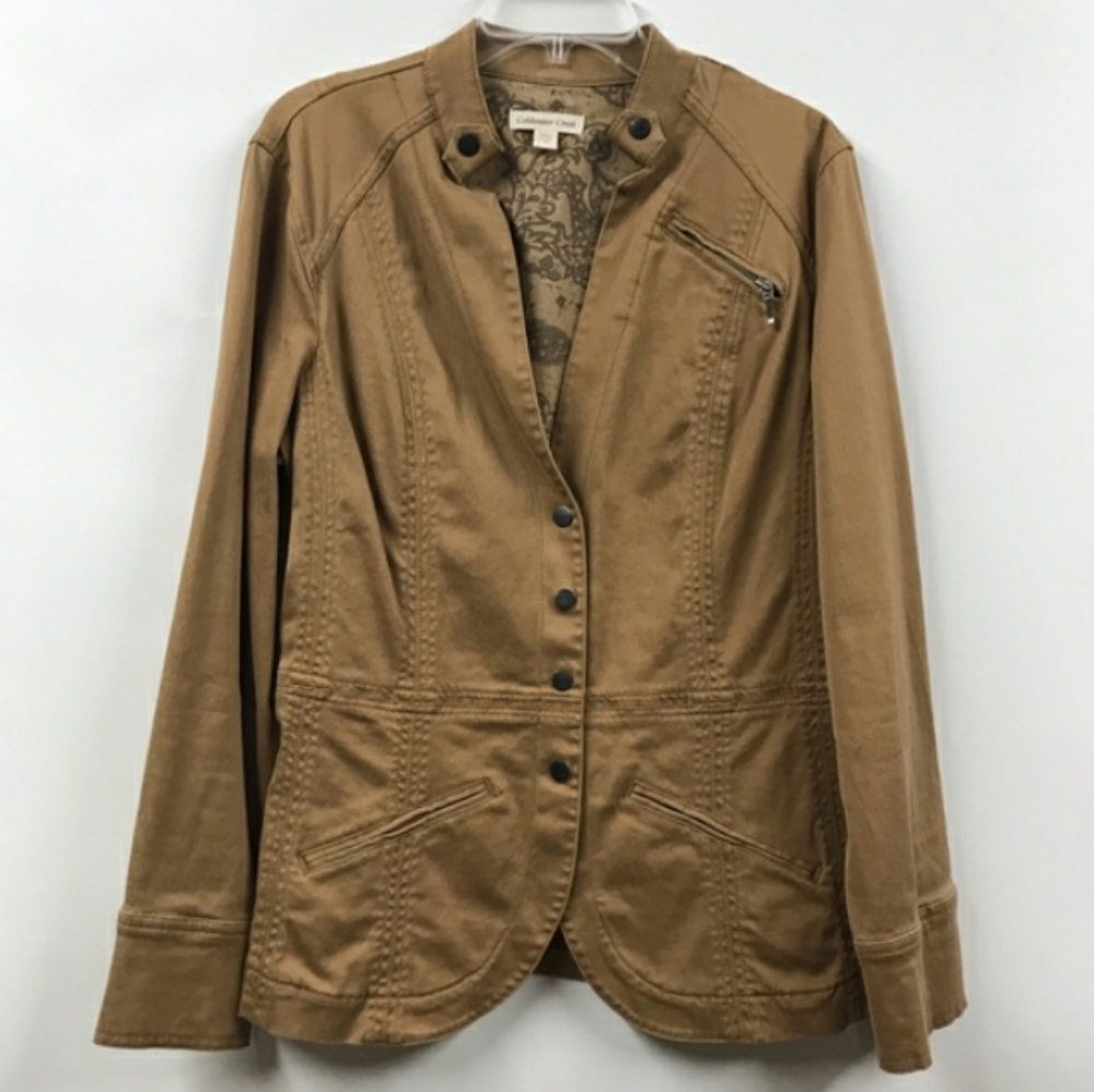 Coldwater Creek Tan Safari Jacket